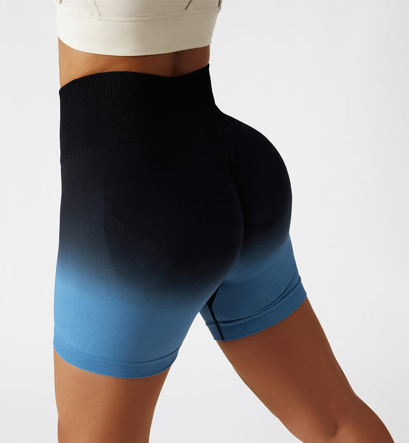 Airy Scrunch Butt Yoga Short, Scrunch Butt Gym Short - Black